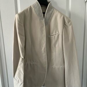 John Varvatos Cream Blazer with White Accents